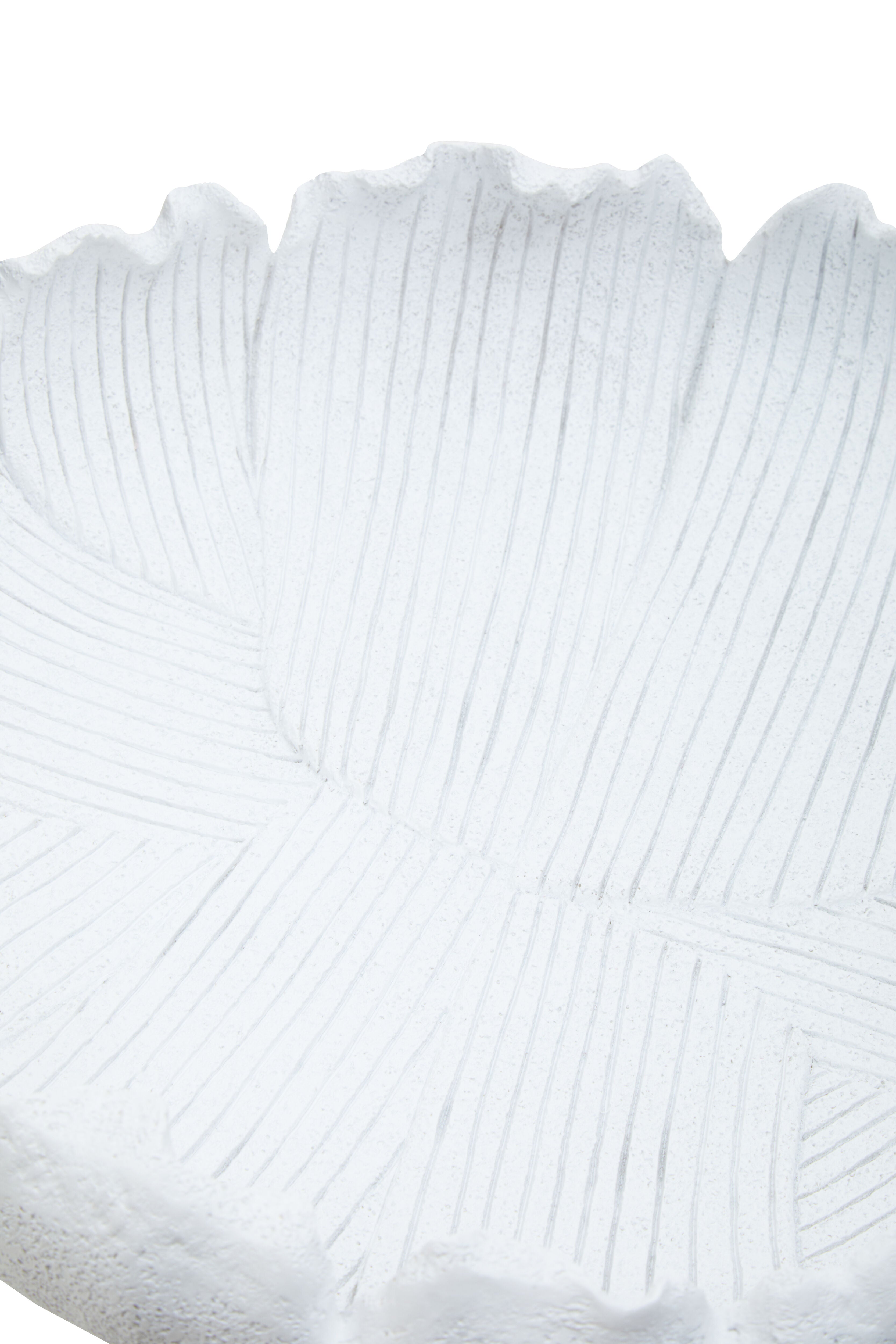 Bobbin Textured White Flat Bowl